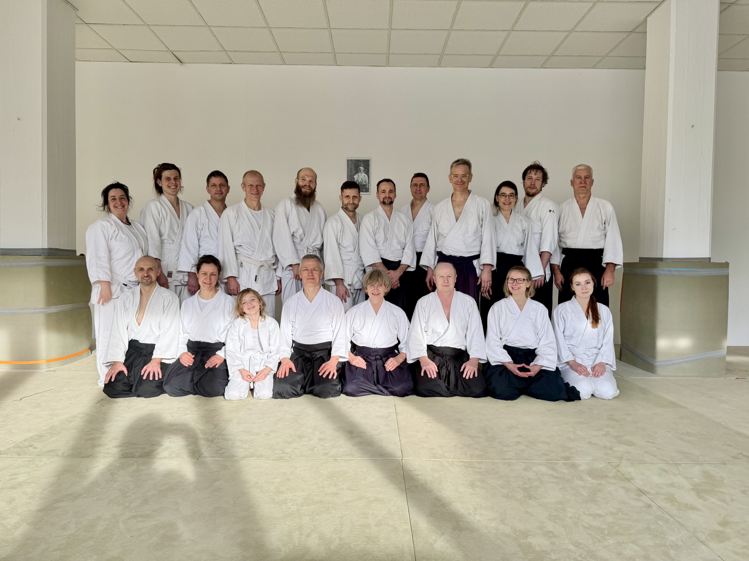 Teilnehmer-Gruppe am Neujahrslehrgang Aikido des Shinki Dojo Dresden